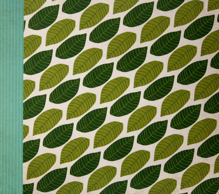 Echo Park 12 x 12 Jungle Safari Canopy Leaves Double-Sided Scrapbook Paper