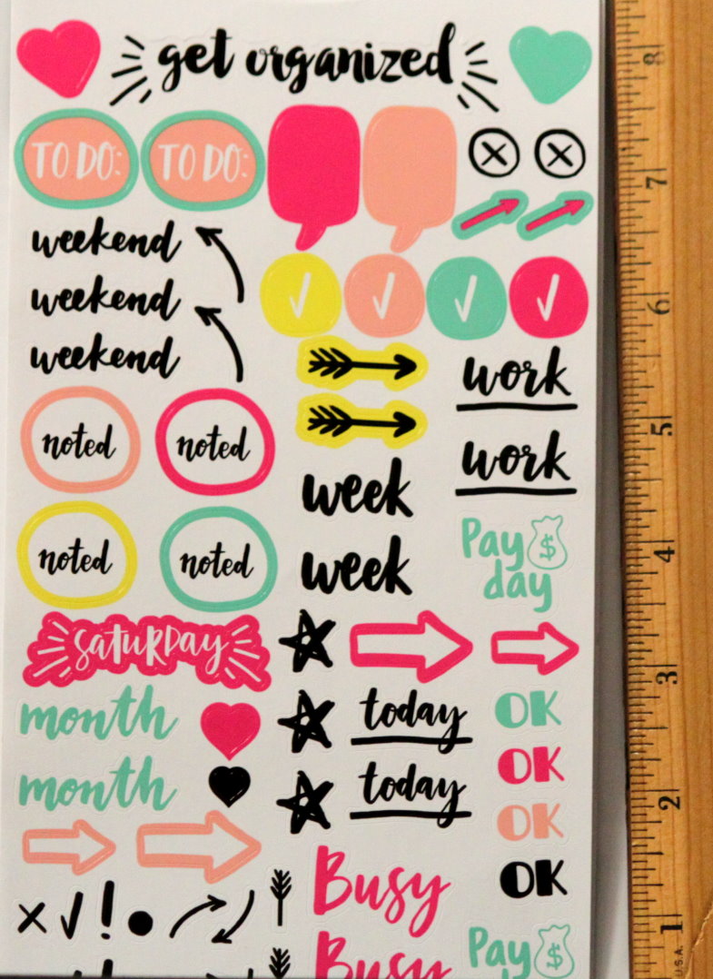 Mambi Planner/Journal Stickers Get Organized