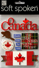 Me & My Big Ideas Soft Spoken Canada Dimensional Sticker Embellishments - SCRAPBOOKFARE