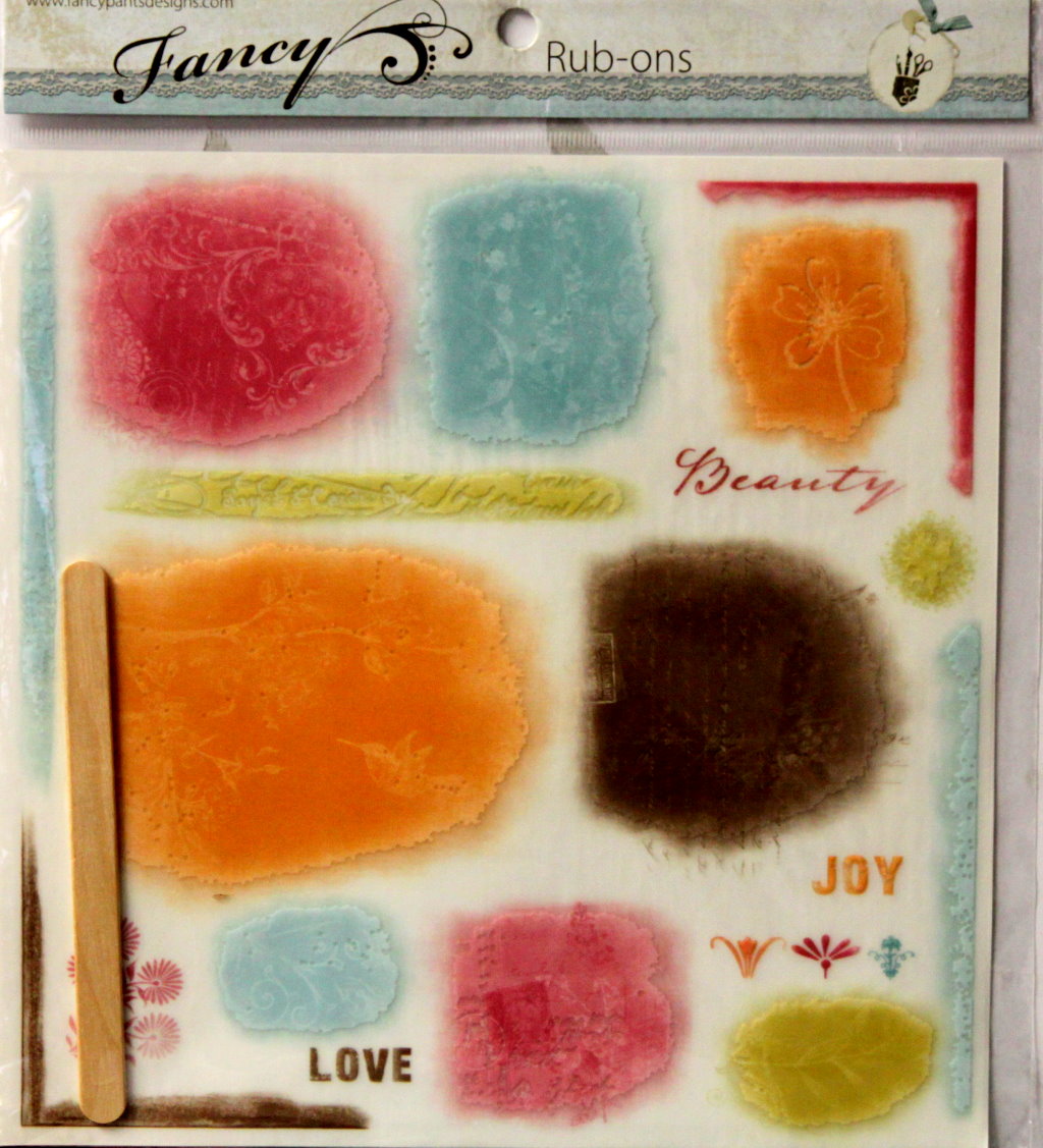 Fancy Pants Designs Fancy Chalked Rub-on Embellishments