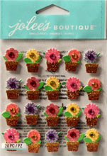 Jolee's Boutique Flower In Pots Repeats Dimensional Stickers