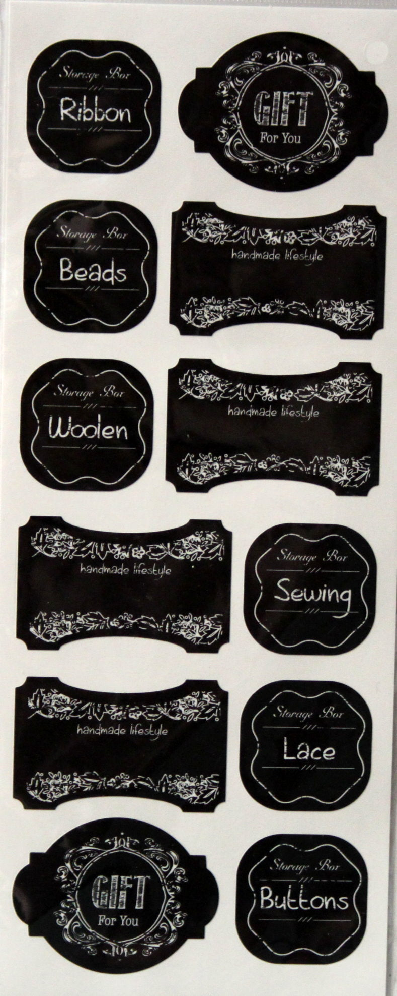 Chalkboard Craft Supplies Label Embellishment Stickers