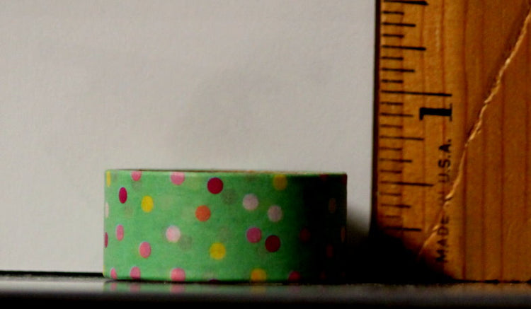 Recollections Washi Tape Green Party Dots