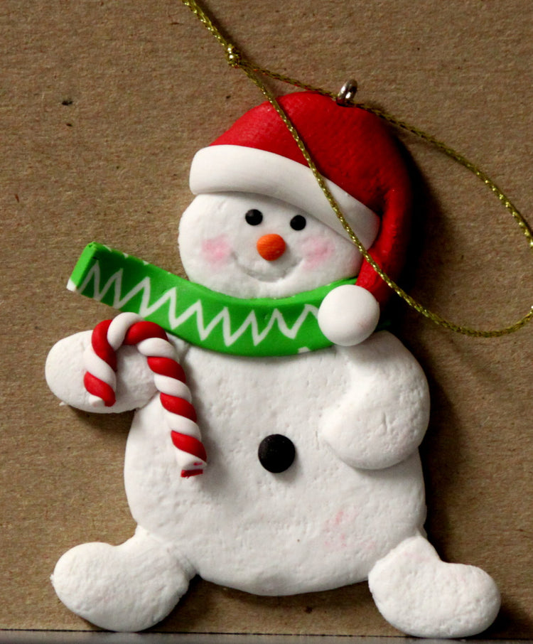 Happy Snowman Christmas Ornament #3 - SCRAPBOOKFARE