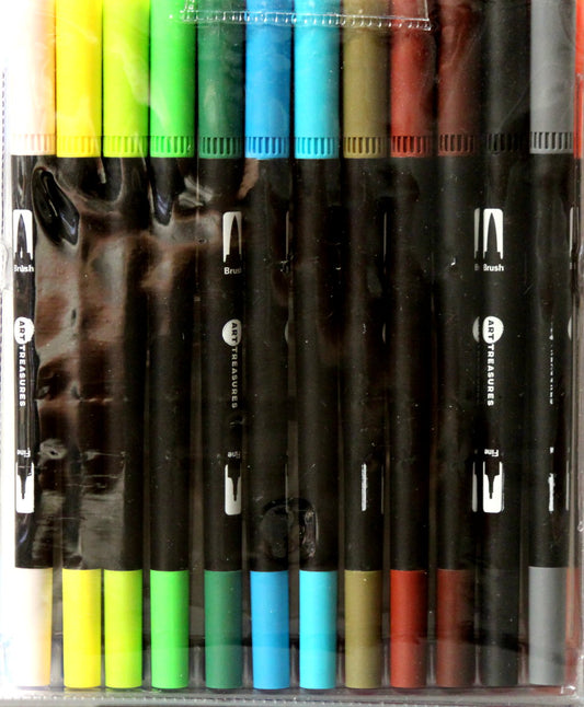 Art Treasures Vibrant Colors Dual Brush Markers