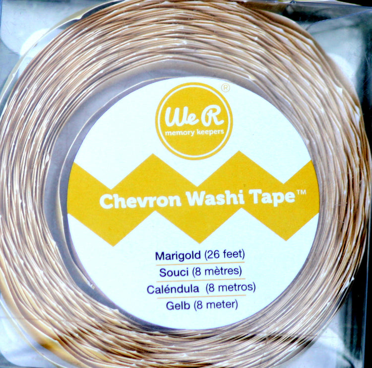 We R Memory Keepers Marigold Chevron Washi Tape