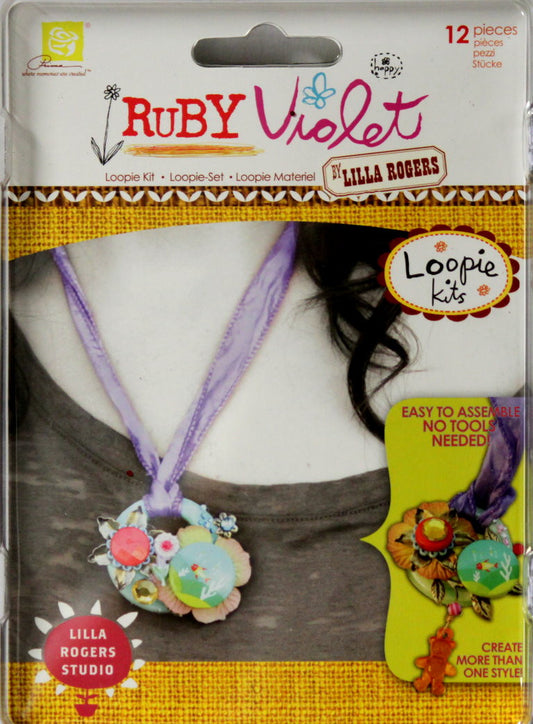Prima Ruby Violet By Lilla Rogers Loopie Kit - SCRAPBOOKFARE