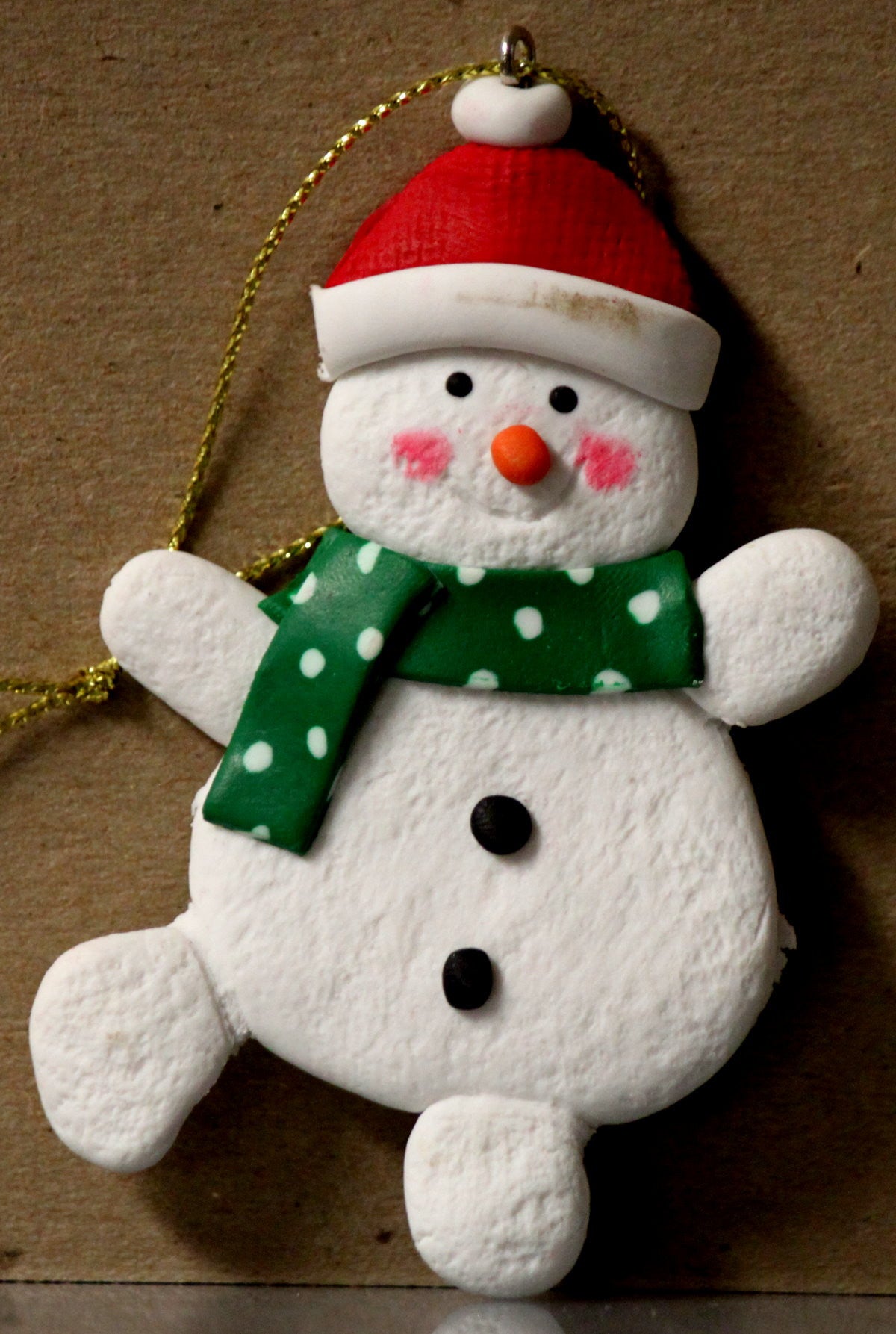 Happy Snowman Christmas Ornament #5 - SCRAPBOOKFARE