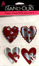 Provo Craft Hearts Stand-Outs Paper Sculpture Dimensional Stickers