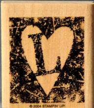 Stampin' Up! Heart Sentiments L Is For Love Mounted Rubber Stamp