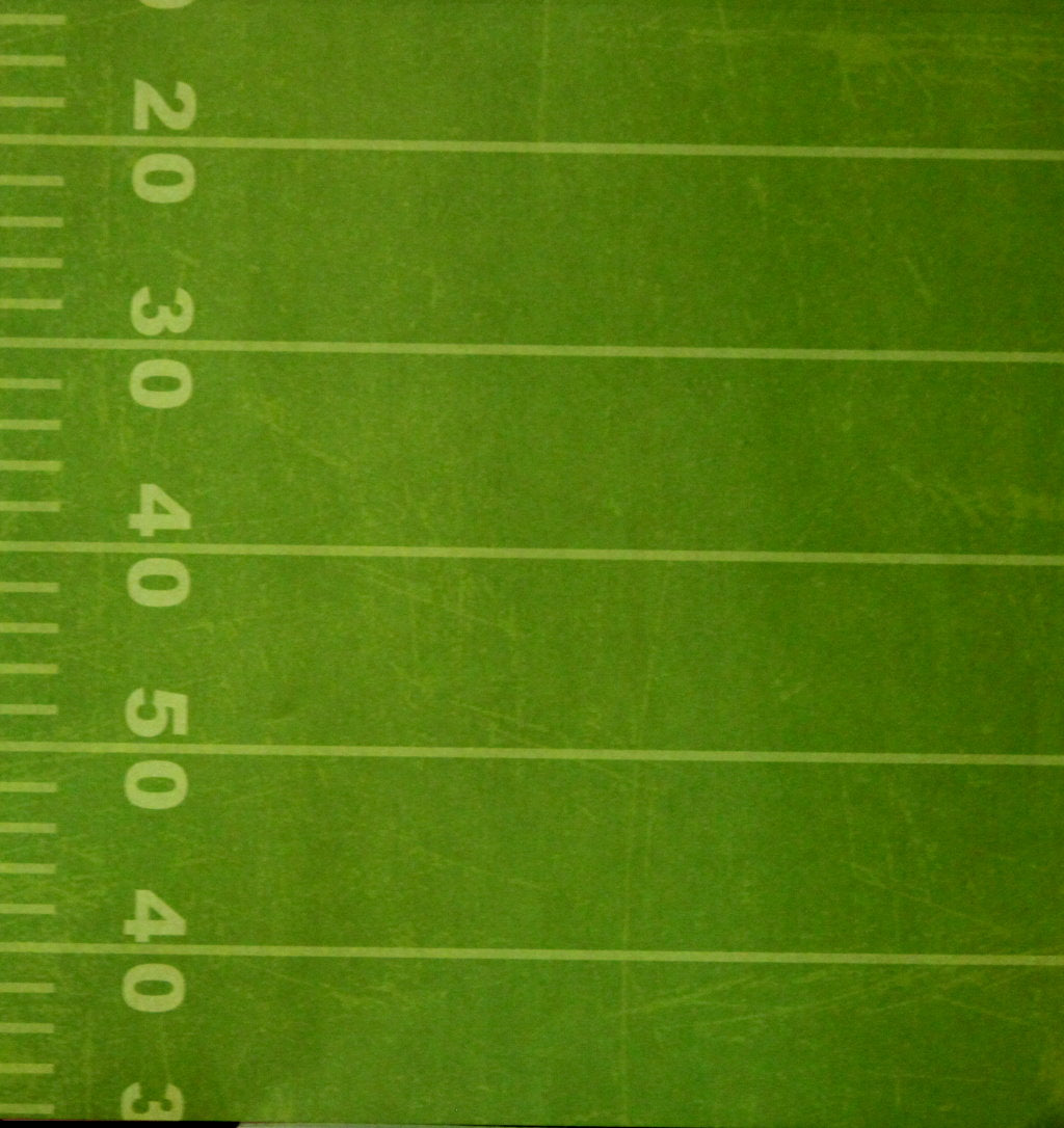 Colorbok School LIfe Sports Football Field 12 x 12 Flat Scrapbook Paper