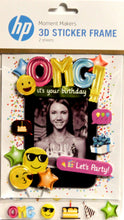 HP Moment Makers 3D OMG! It's Your Birthday Sticker Frame/Easel Kit