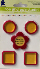 Provo Craft Rob And Bob Studio Berry Gelly-O Plastic Window Frames Embellishments