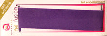 Queen & Company Felt Fusion Solid Purple Self-Adhesive Felt Embellishment - SCRAPBOOKFARE