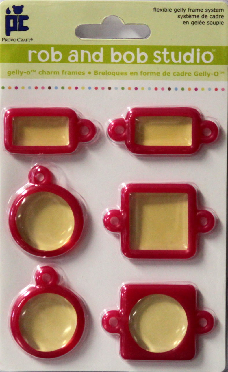 Provo Craft Rob And Bob Studio Berry Gelly-O Charm Plastic Window Frames Embellishments