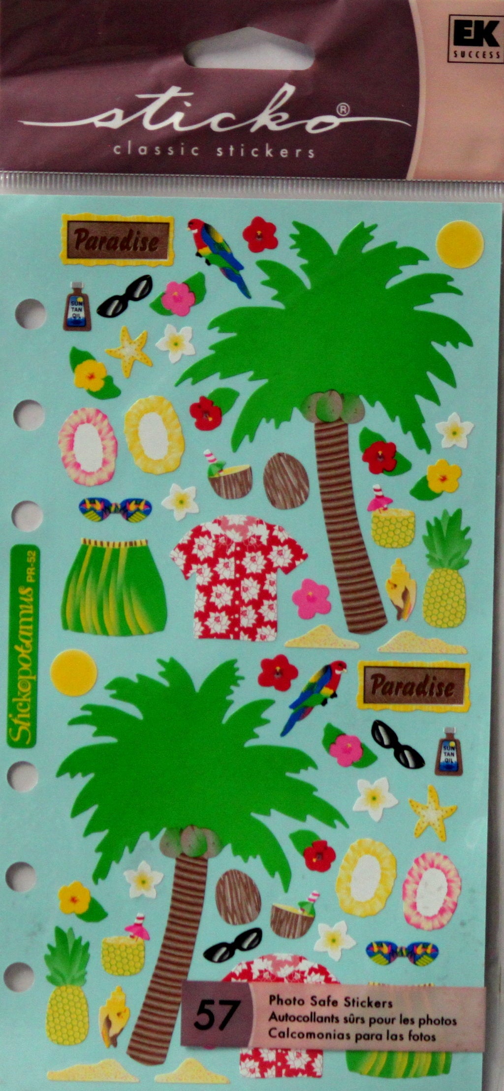 Sticko Paradise Scrapbook Stickers