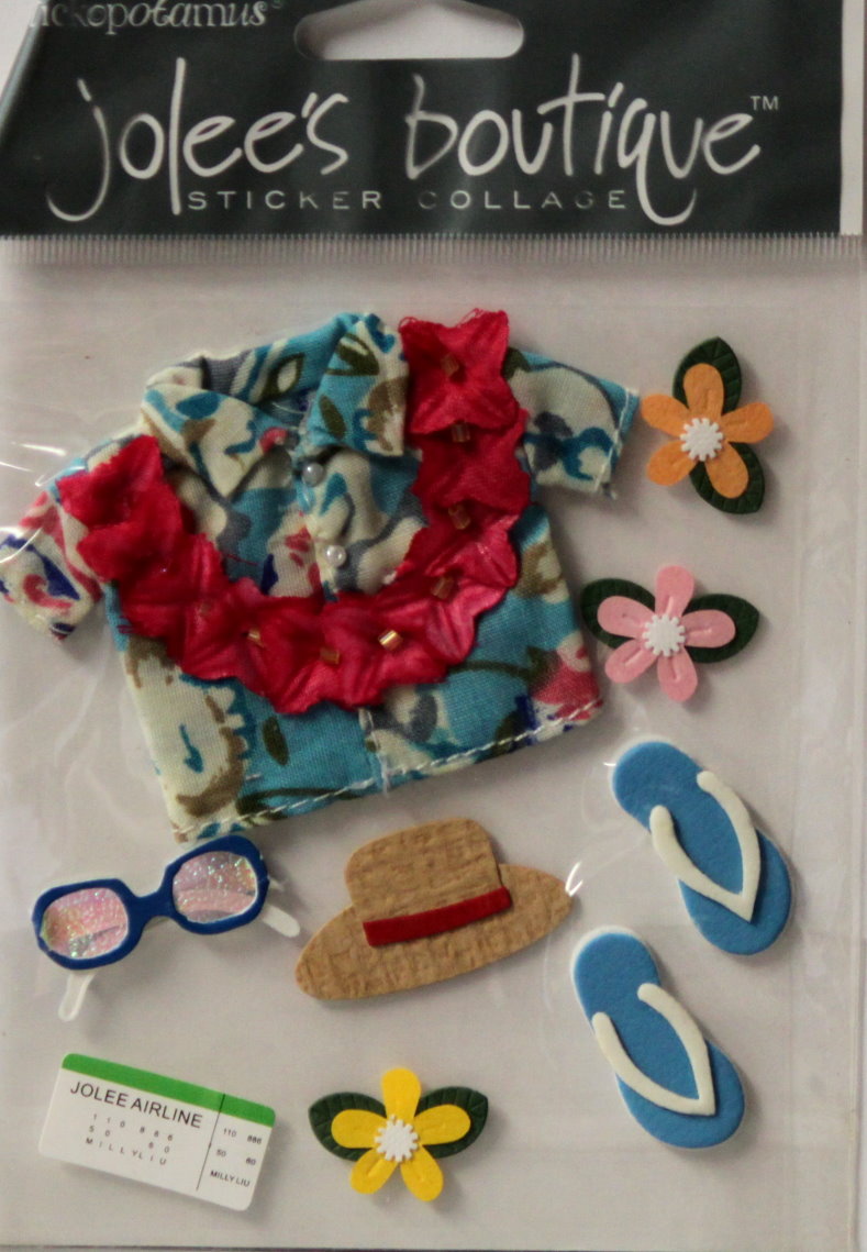 EK Success Jolee's Boutique Tourist Dimensional Scrapbook Stickers