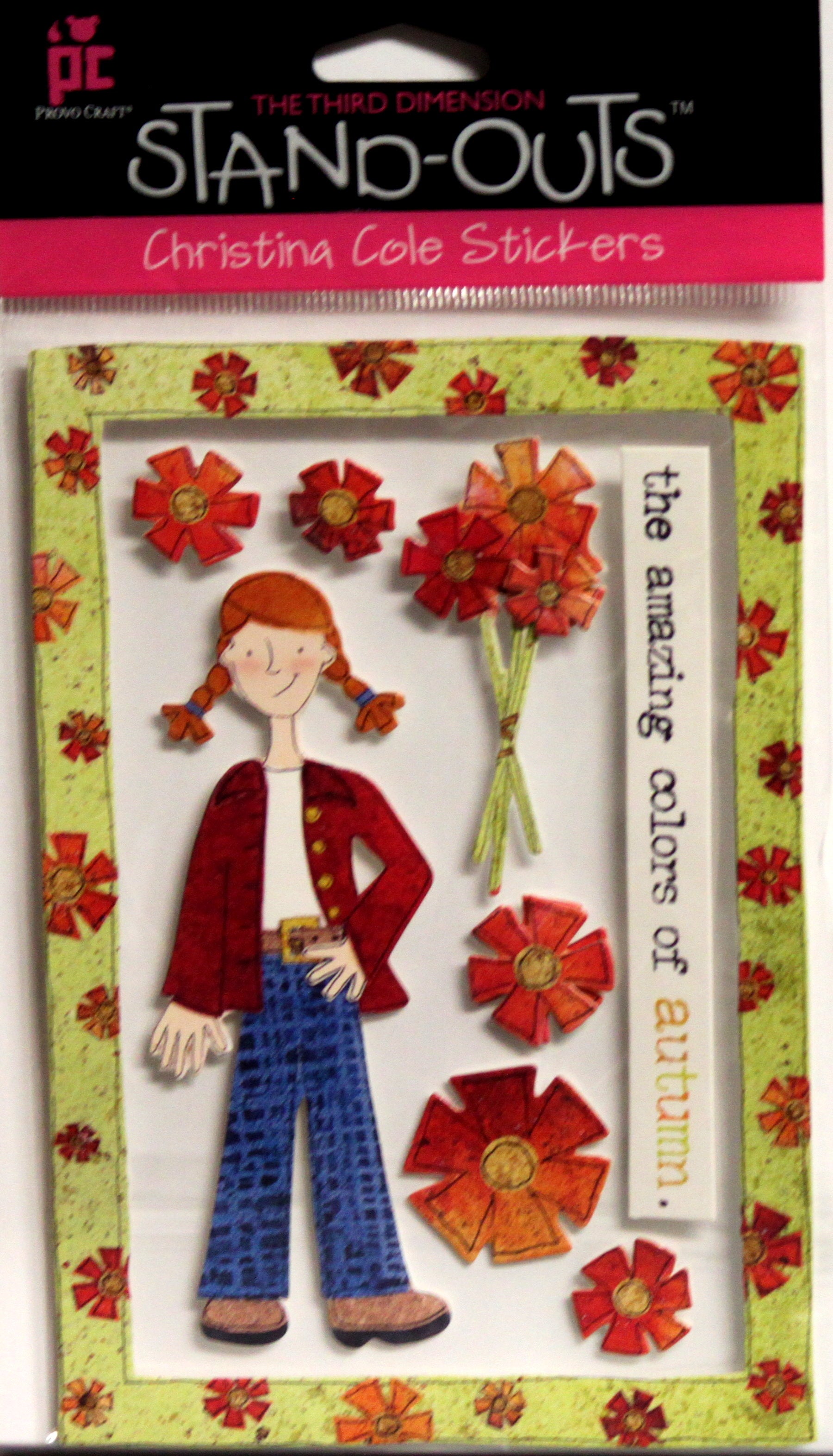 Provo Craft Christina Cole Autumn Stand-outs Dimensional Stickers
