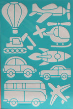 Transportation Icons Flexible Stencil