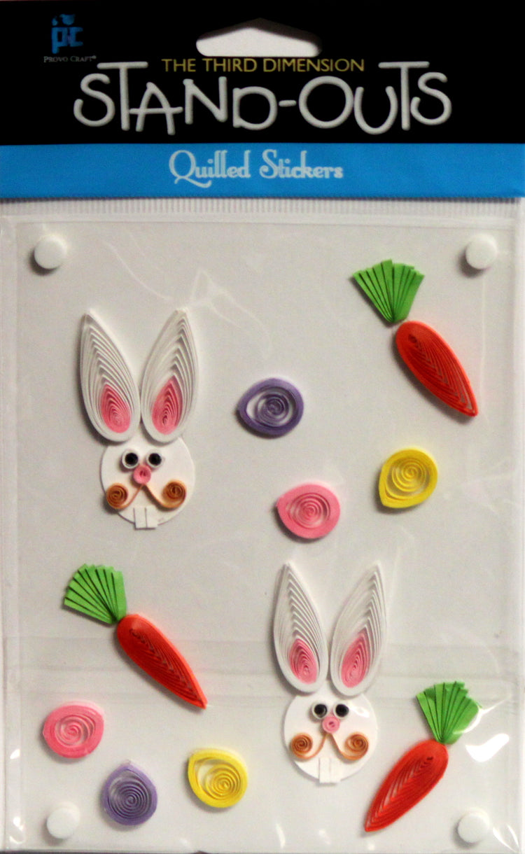 Provo Craft Easter Quilled Stand-Outs Dimensional Stickers