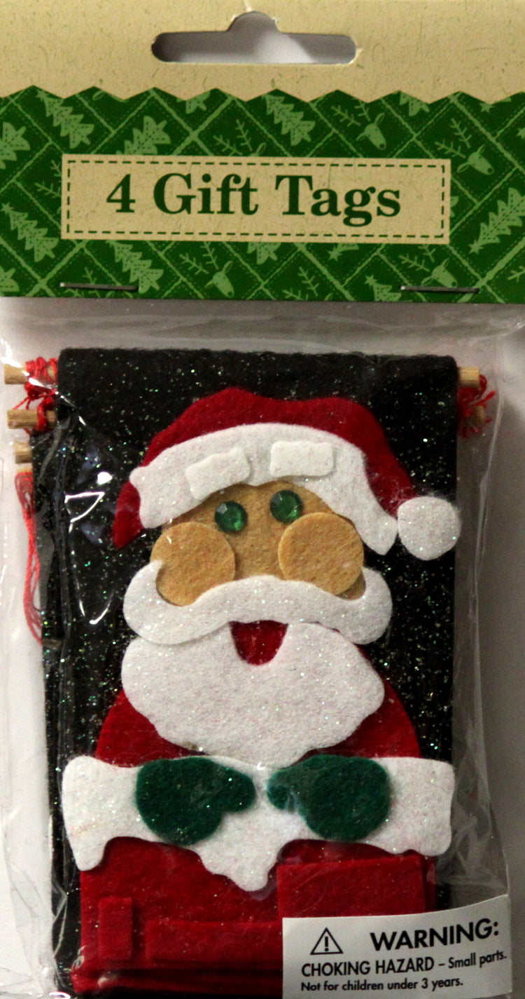 Paper Magic Handmade Santa Banner Felt Ornaments & Gift Tags Embellishments