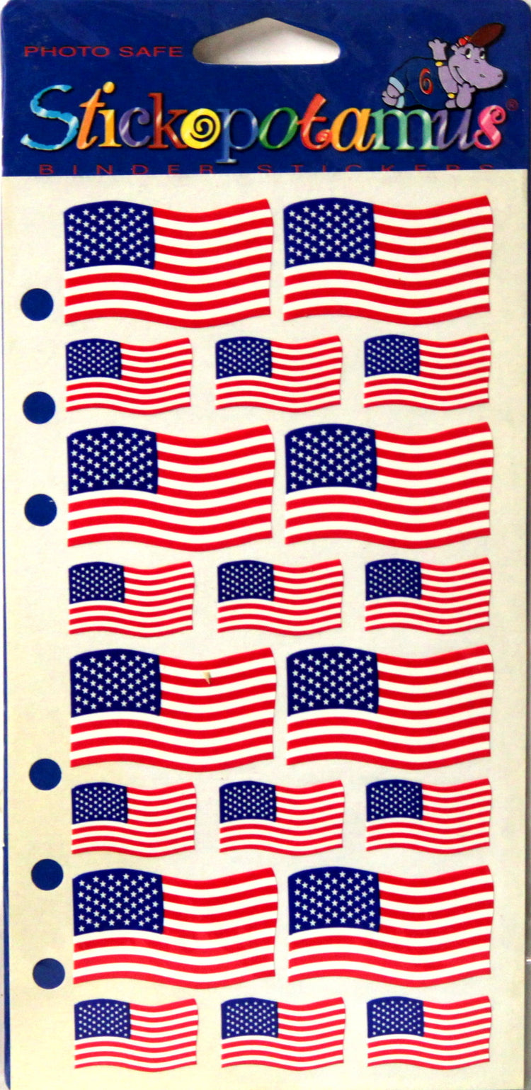 Stickopotamus Flags Stickers