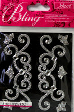 Jolee's All That Bling Silver Gem Flourishes Dimensional Stickers Embellishments