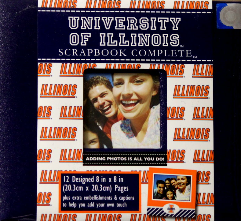 Officially Licensed University Of Illinois 8 x 8 Complete Scrapbook Album