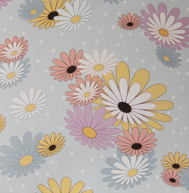 Summer Daisies Coordinates Printed 12 x 12 Scrapbook Paper