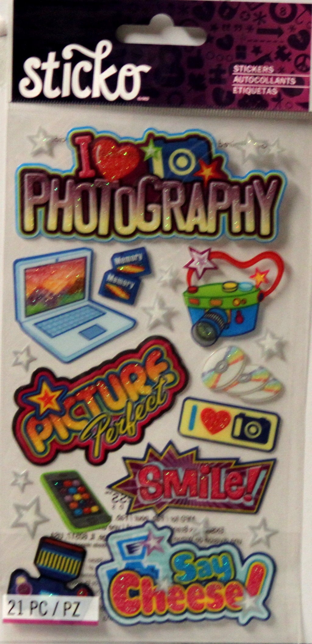 Sticko Photography Glitter Stickers