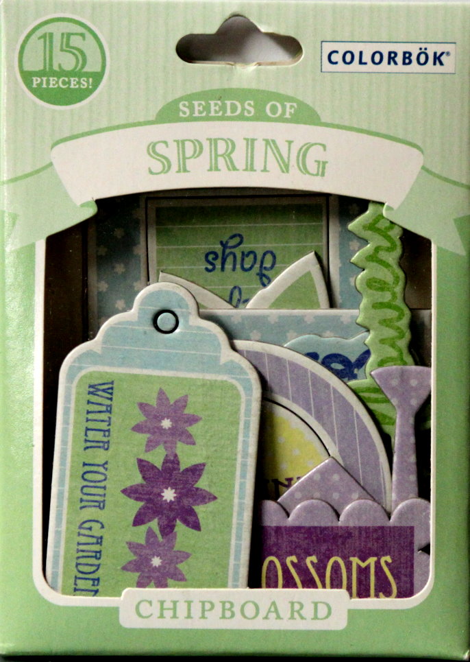 Colorbok Seeds Of Spring Die-Cut Chipboard Embellishments