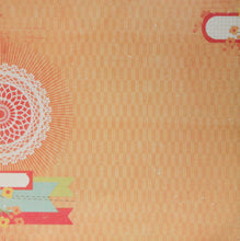 DCWV 12 X 12 Sweet Tangerine Lace Doiley Cardstock Scrapbook Paper