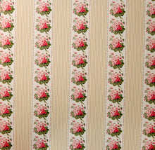 Anna Griffin 12 x 12 Eleanor Collection Floral Striped Design Cardstock Scrapbook Paper