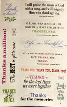 K & Company Thanks Vellum Stickers
