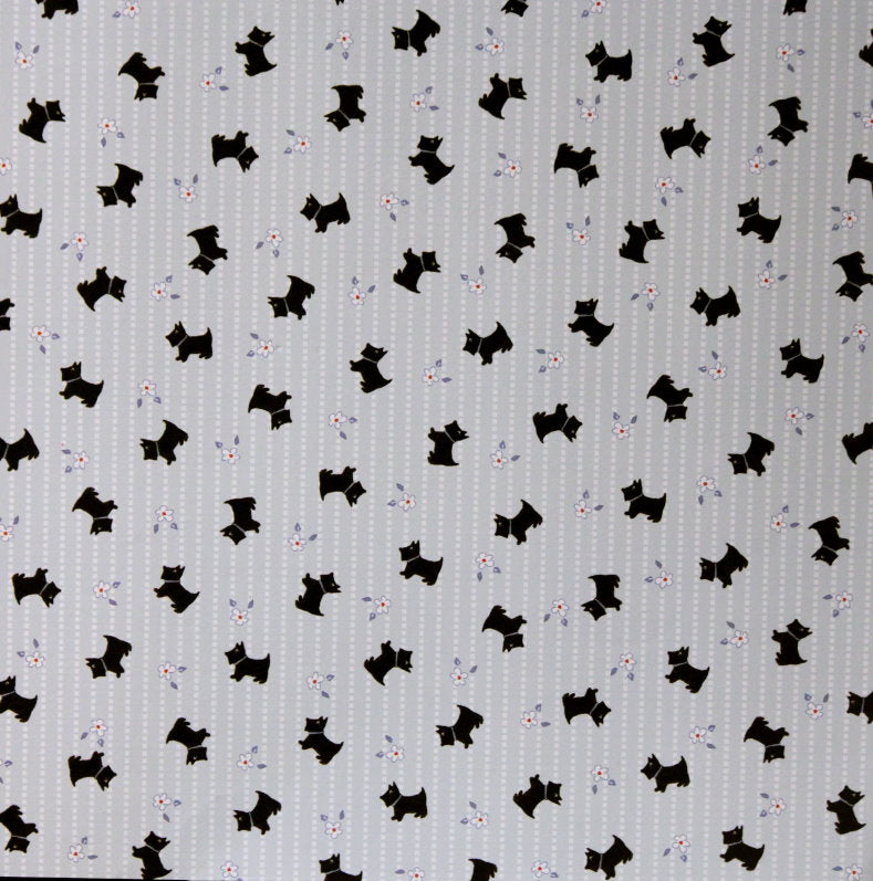 Colorbok 12 x 12 Dena Terrier Pattern Flat Printed Scrapbook Paper