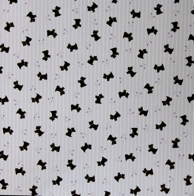 Colorbok 12 x 12 Dena Terrier Pattern Flat Printed Scrapbook Paper