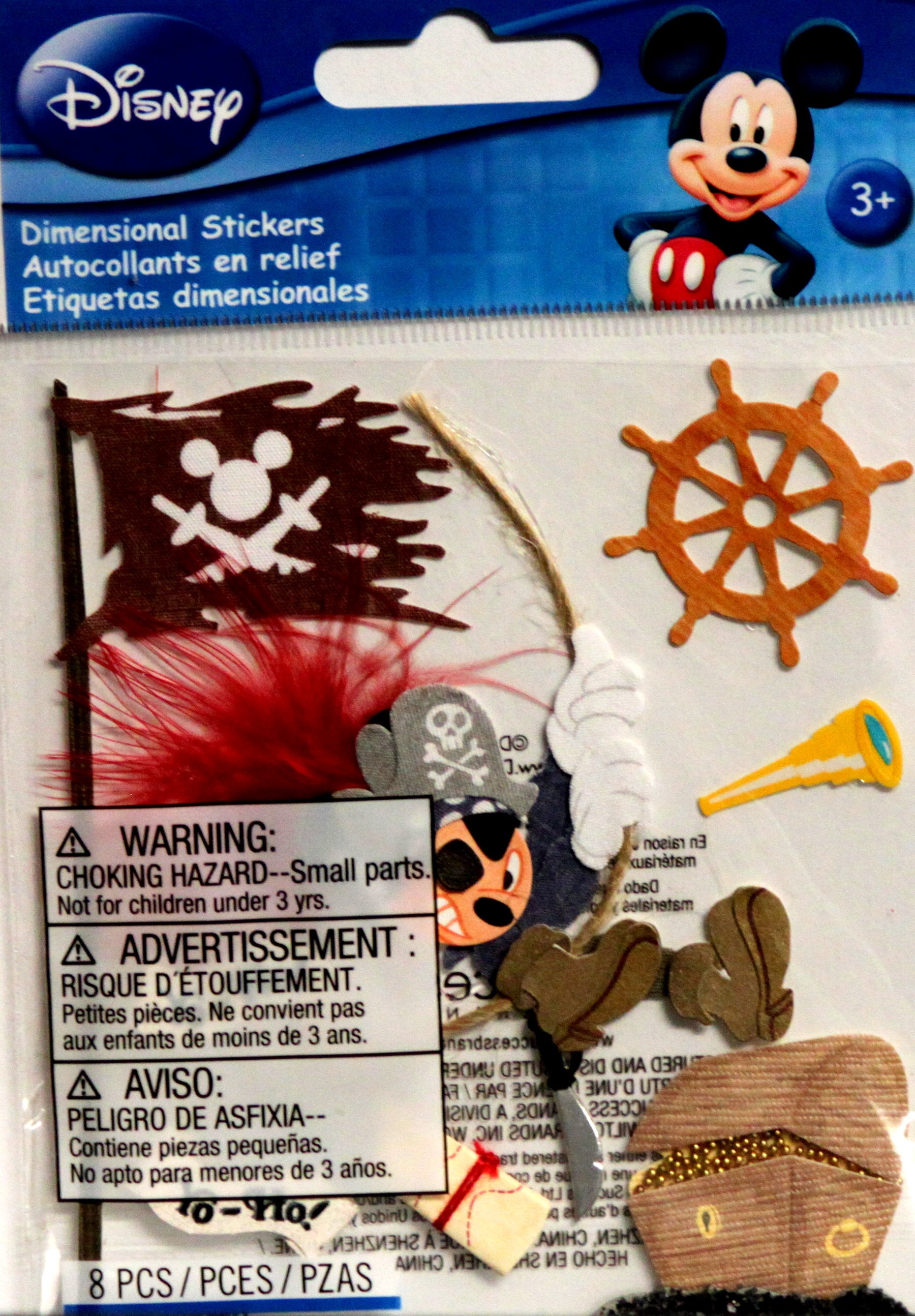 Disney Pirate Mickey Dimensional Stickers