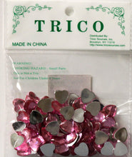 Trico Acrylic Pink Gem Hearts Embellishments