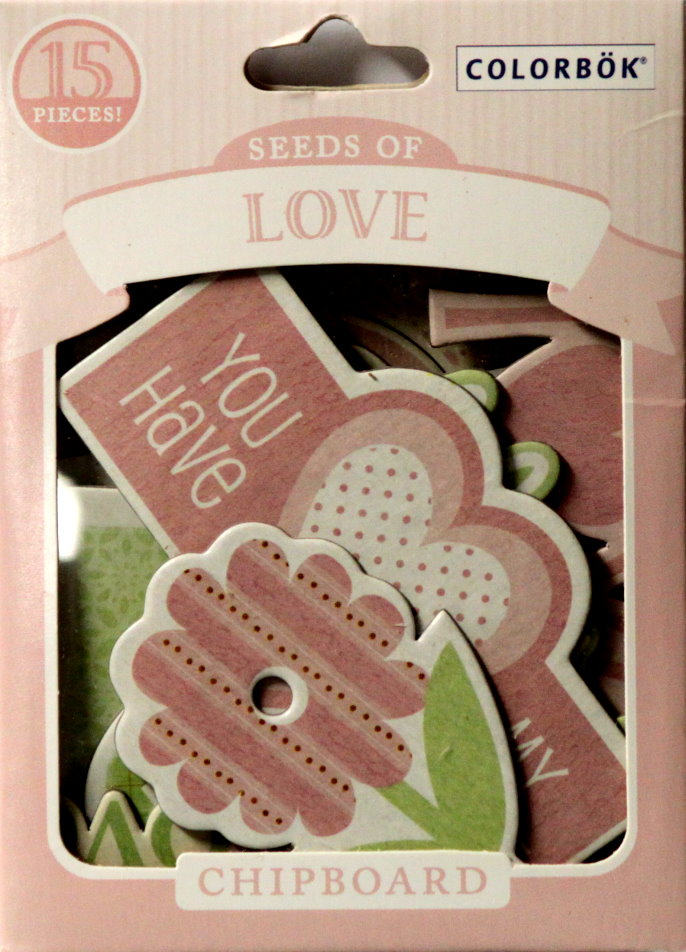 Colorbok Seeds Of Love Die-Cut Chipboard Embellishments