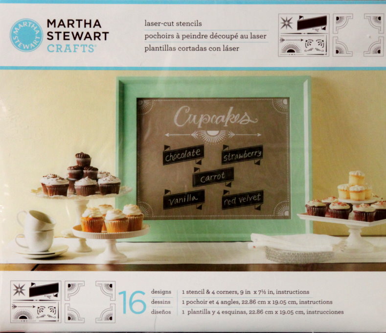 Martha Stewart Crafts Banner And Corners Laser-cut Stencils