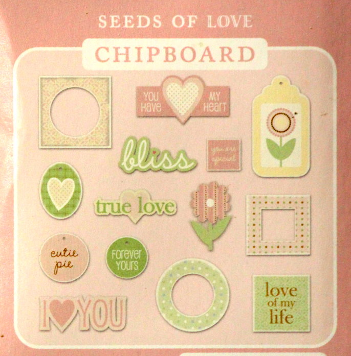 Colorbok Seeds Of Love Die-Cut Chipboard Embellishments