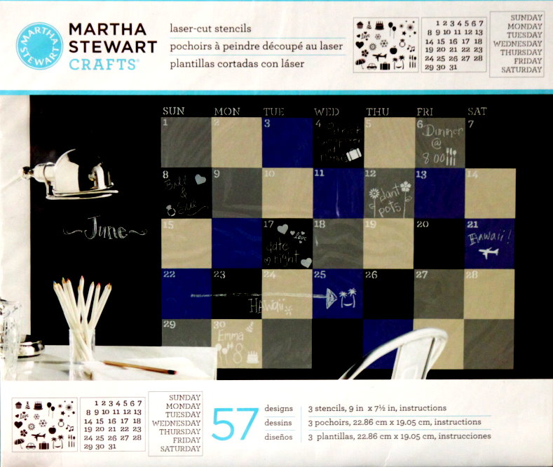 Martha Stewart Crafts Calendar Laser-cut Stencils