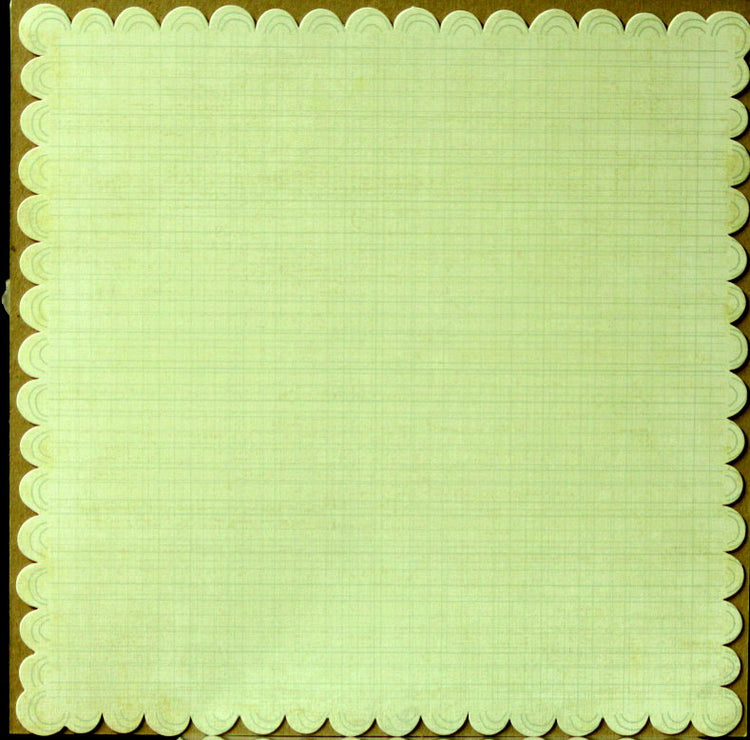 Crate Paper Mia Collection Notes  12 x 12 Die-cut Grid Cardstock Scrapbook Paper