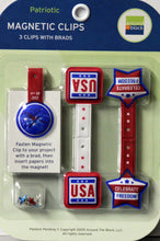 Around The Block Patriotic Magnetic Clips