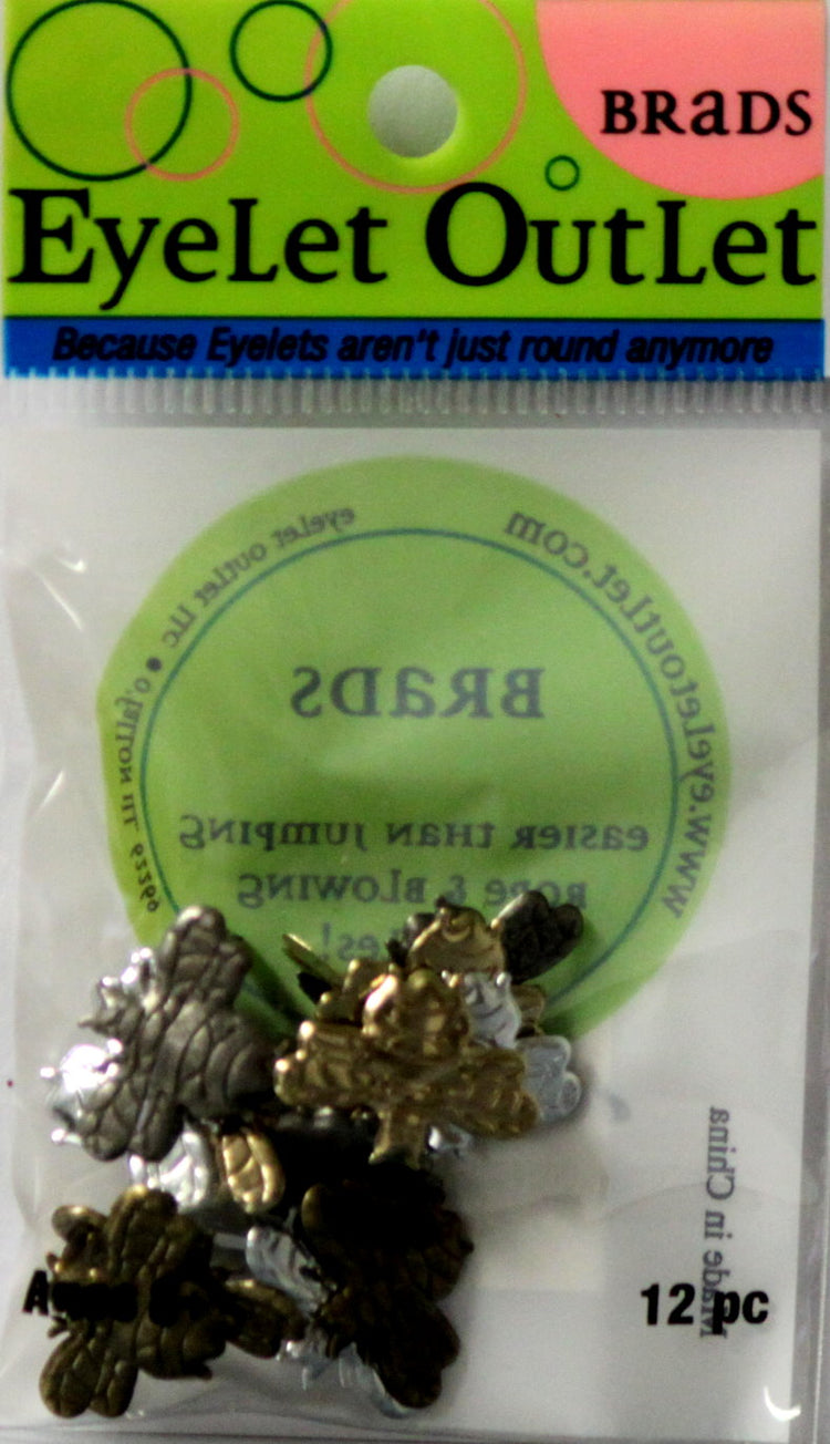 Eyelet Outlet Silver & Gold Bee Specialty Brads