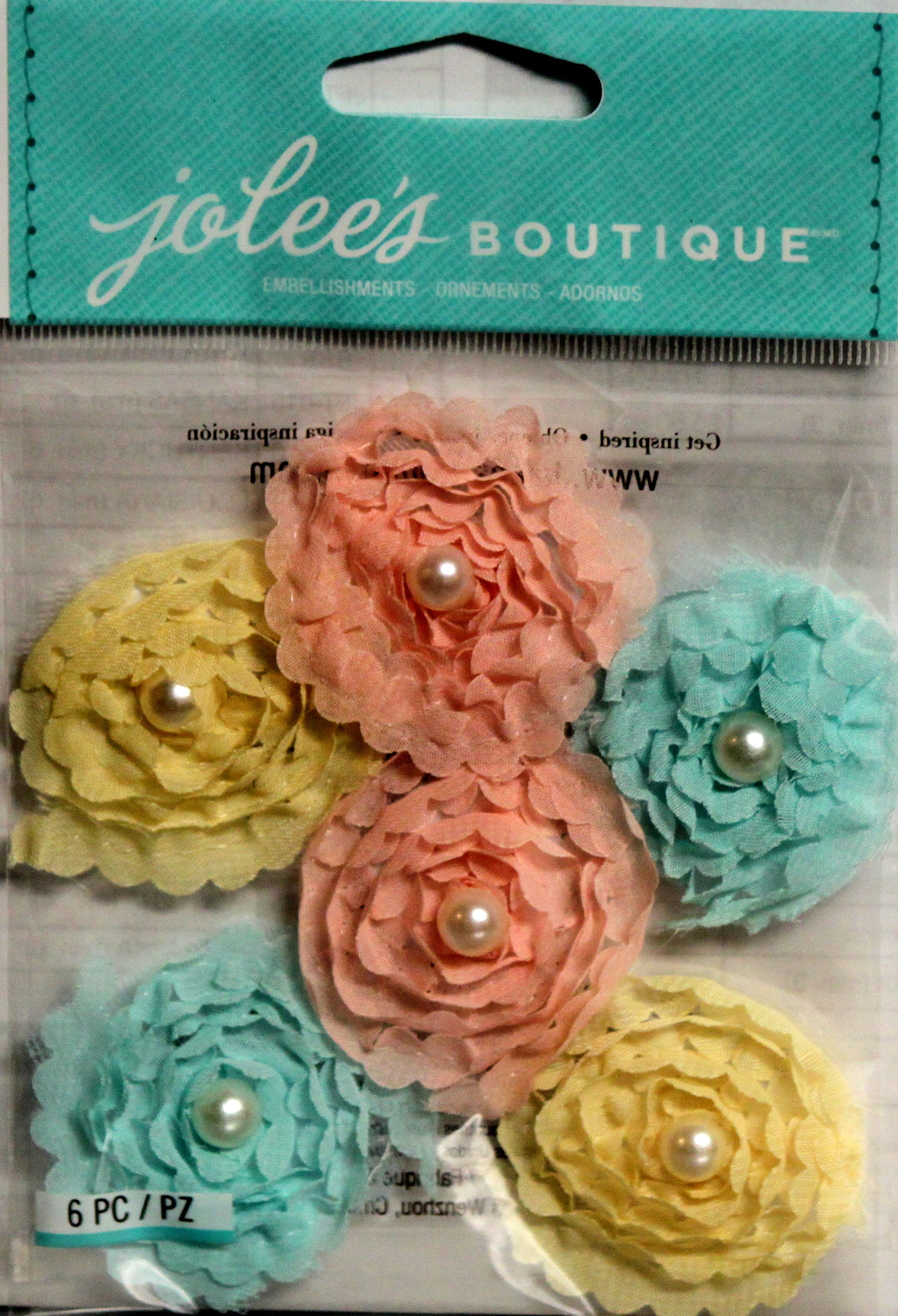 Jolee's Boutique Pastel Mix Small Florals Dimensional Embellishments