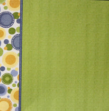 Hot Off The Press Paper Pizazz 12 x 12 Circle Border Scrapbook Paper