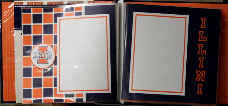Officially Licensed University Of Illinois 8 x 8 Complete Scrapbook Album