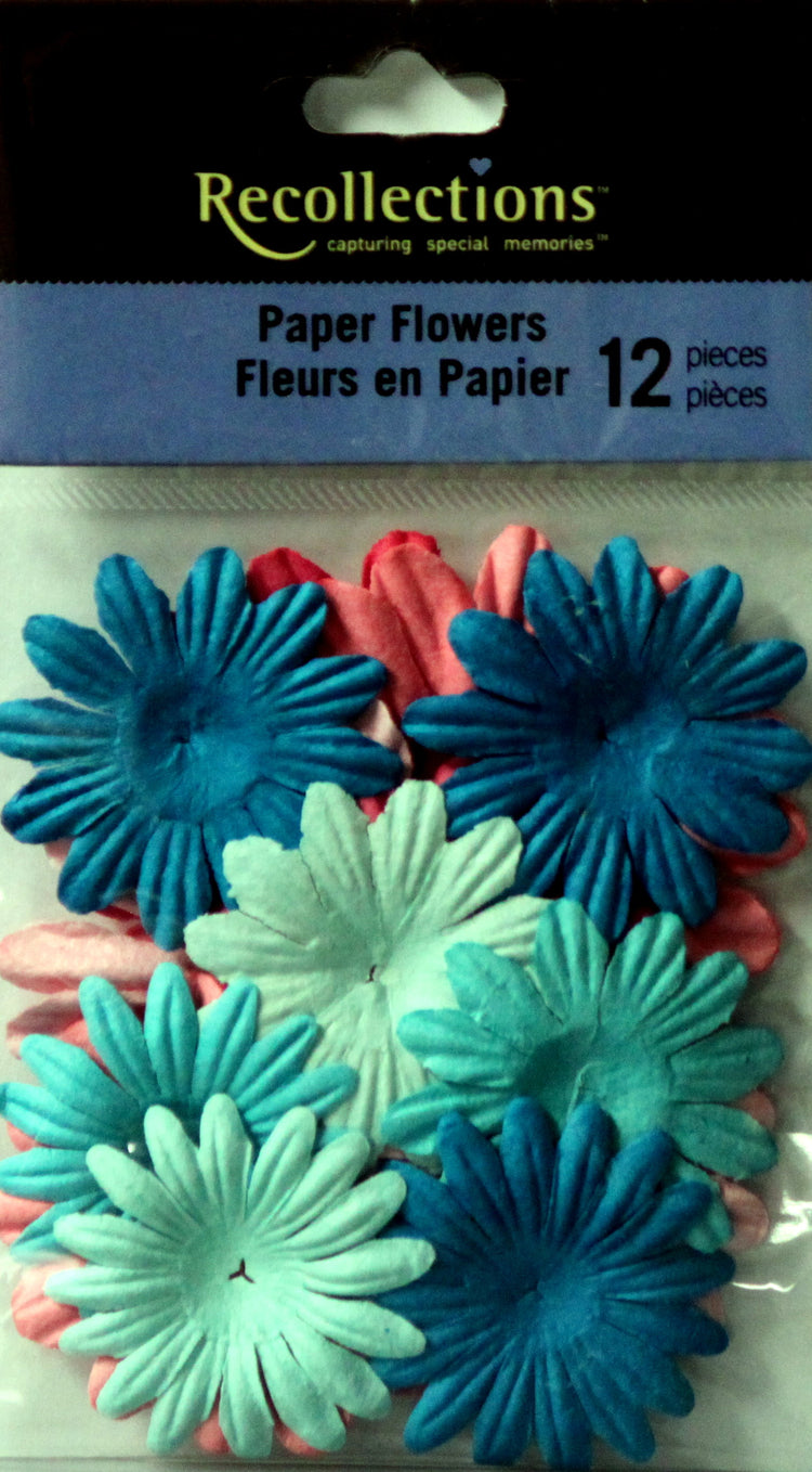 Recollections Tropical Island Paper Flowers Embellishments