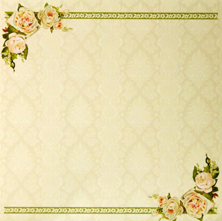 Punch Studio Wedding Frame #2 12 x 12 Cardstock Scrapbook Paper